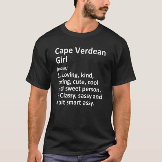 T-shirt CAPE VERDEAN FILLE CAPE VERDE Don Funny Pays Ho (Devant)