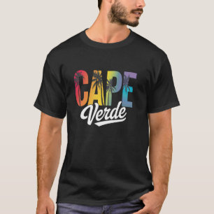 T-shirt Cape-Verdien Rétro Été Plage au Design