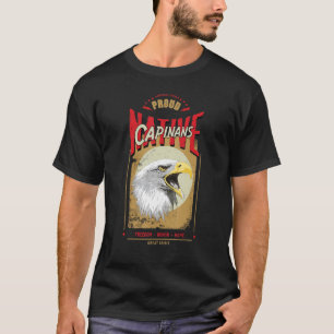 T-shirt Capinans Amérindiens Esprit d'aigle Vintage Hono