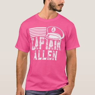 T-shirt Capitaine Allen Capitaine de bateau personnalisé