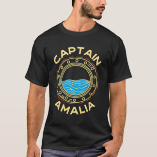 T-shirt Capitaine Amalia Prénom Surnom Personnalisé Cu