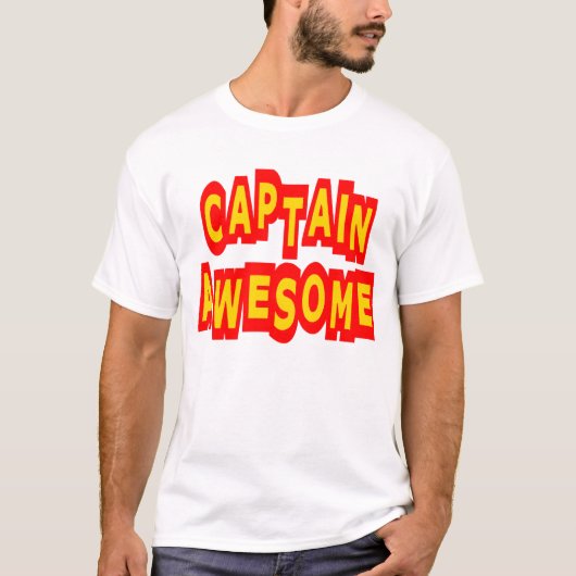 T-shirt Capitaine Awesome (Devant)
