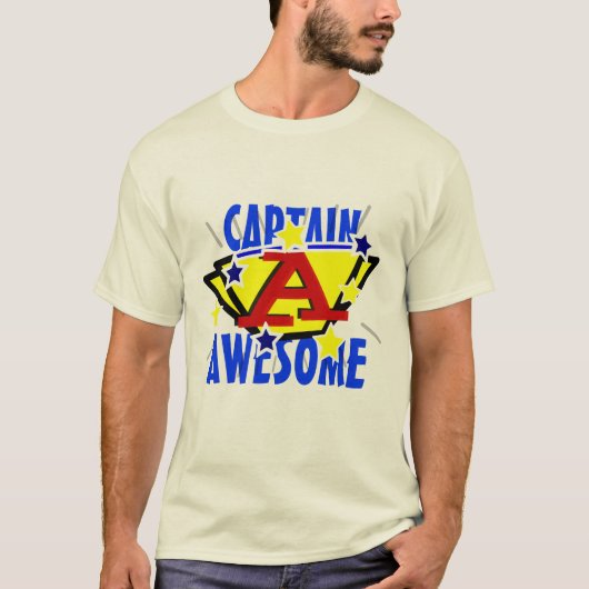 T-shirt Capitaine Awesome (Devant)
