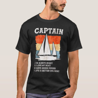 T-shirt Capitaine Bateaux à voile Bateaux à voile Capitain