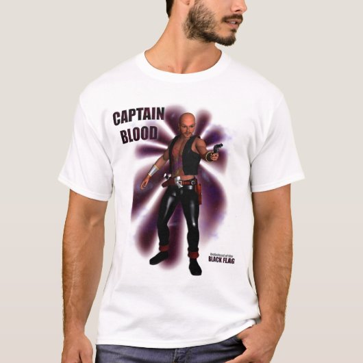 T-shirt Capitaine Blood (Devant)