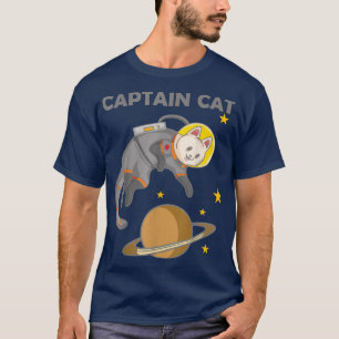 T-shirt Capitaine Cat, Planète, astronaute, Tourisme, Spac