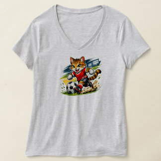 T-shirt Capitaine Chat : La Course de Foot