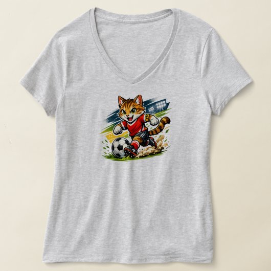 T-shirt Capitaine Chat : La Course de Foot (Poser)