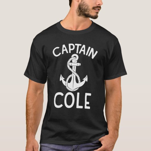 T-shirt Capitaine Cole Bateau d'Ancres Bateau de bateau Ya (Devant)