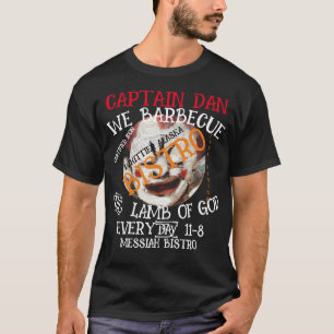 T-SHIRT CAPITAINE DAN BARBECUED LAMB OF GOD WHITTIER ALASK