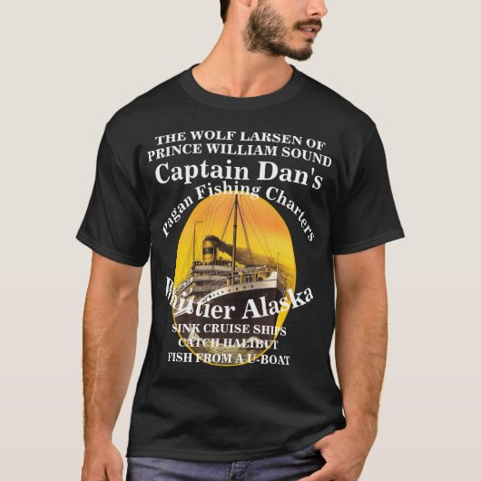 T-SHIRT CAPITAINE DAN LE LOUP LARSEN ALASKA AK (Devant)
