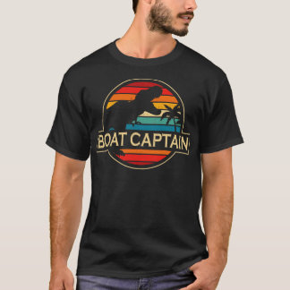 T-shirt Capitaine de bateau Dinosaur