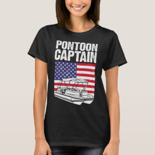 T-shirt Capitaine de bateau ponton cool art pour hommes fe