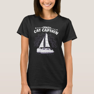 T-shirt Capitaine de catamaran fou voilier marin 11