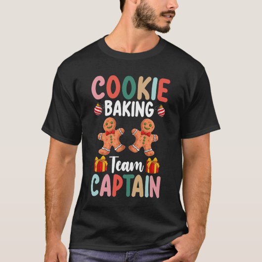 T-shirt Capitaine de l'équipe de fabrication de biscuits F (Devant)