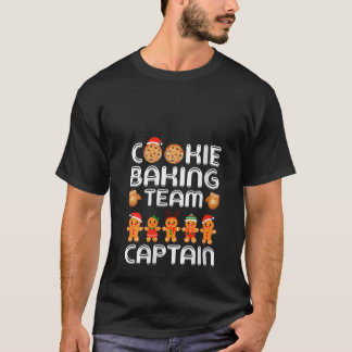 T-shirt Capitaine de l'équipe de pâtisserie de cookies pou