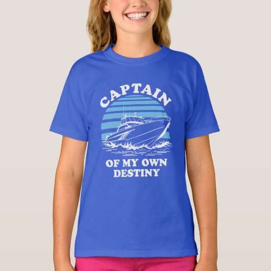 T-shirt Capitaine De Ma Propre Destinée | Devis de navigat (Devant)