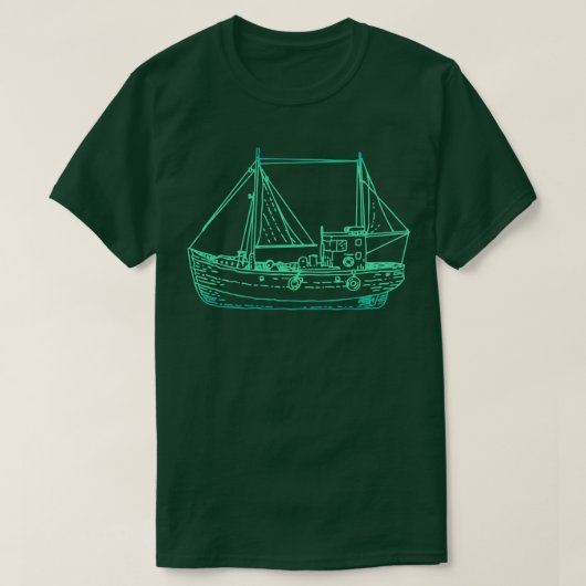 T-shirt Capitaine de navire professionnel (Design devant)
