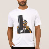 T-shirt Capitaine de sous-marin nautique utilisant un peri (Devant)