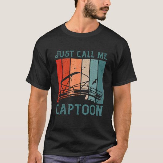 T-shirt Capitaine de Triton Pontoon Capitaine juste appele (Devant)