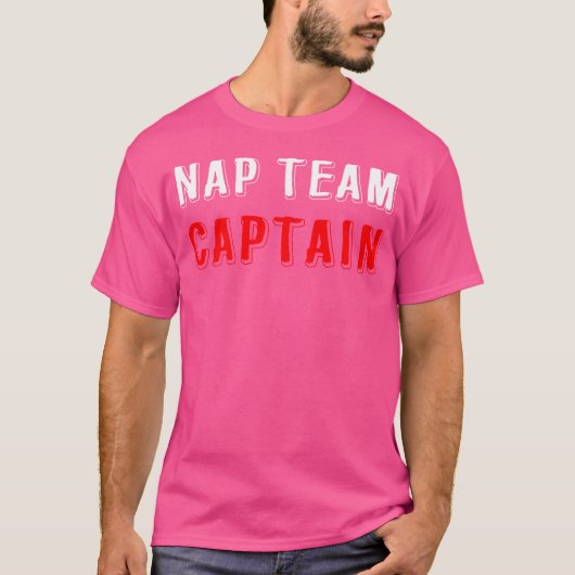 T-shirt Capitaine d'équipe de sieste (Devant)