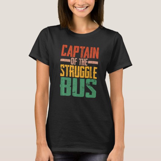 T-shirt Capitaine Du Bus De Lutte (Devant)