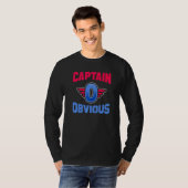 T-shirt Capitaine Évident Mème Superhero (Devant entier)