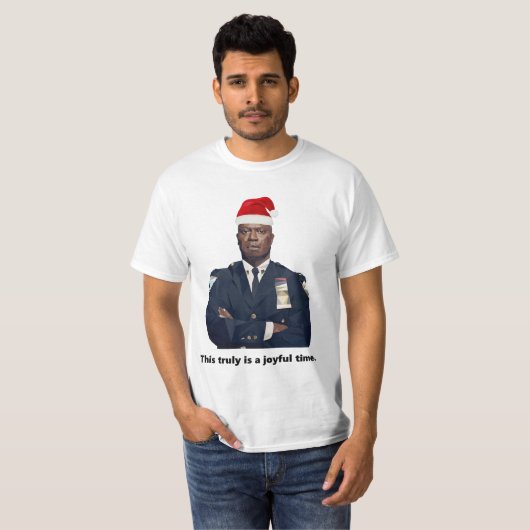 T-shirt Capitaine Holt Noël Ce n'est vraiment qu'un moment (Devant entier)