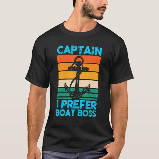 T-shirt Capitaine I Préfère Bateau Bateau Bateau Bateau Ba (Devant)