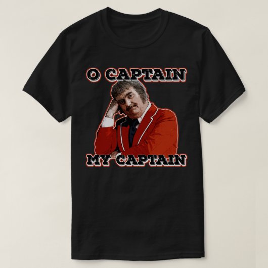 T-shirt Capitaine Kangaroo inspiré par Walt Whitman (Design devant)