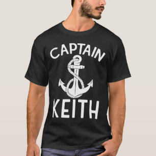 T-shirt Capitaine Keith Bateau Ancre Bateau Bateau Yacht