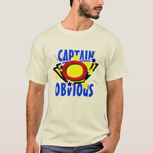 T-shirt Capitaine Obvious (Devant)