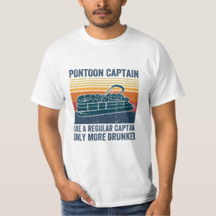 T-shirt Capitaine Pontoon comme une chemise normale de cap