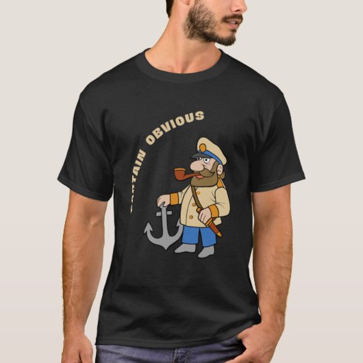 T-shirt Capitaine Sarcasme évident (Devant)
