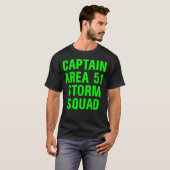 T-shirt Capitaine Storm Squad Green de la région 51 de (Devant entier)