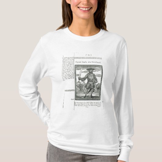 T-shirt Capitaine Teach, alias barbe noire (Devant)