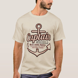 T-shirt Capitaine totalement personnalisé Anchor Nautical