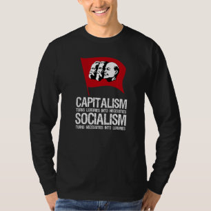 T-shirt Capitalisme contre socialisme Anticommuniste Pro