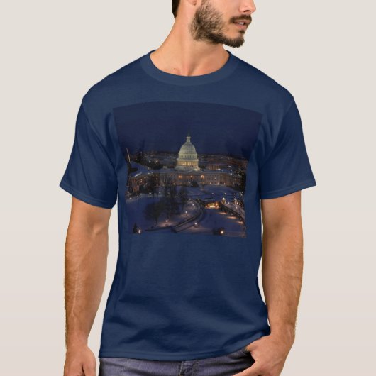 T-shirt Capitole américain la nuit (Devant)