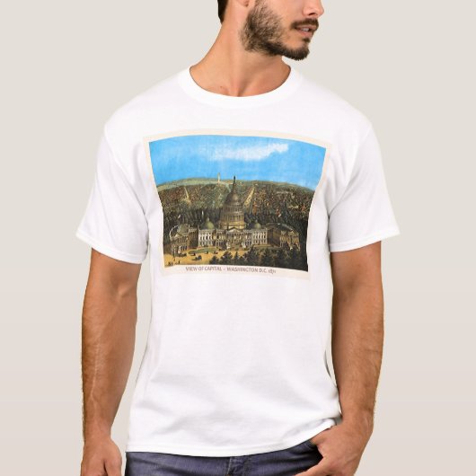 T-shirt Capitole vintage des États-Unis (Devant)