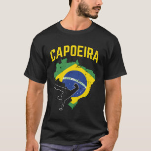 T-shirt Capoeira Brazil Flag Afro Brazilian Martial Arts D