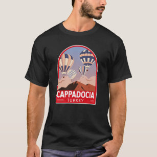 T-shirt Cappadocia Turquie Retro Voyage Art Vintage