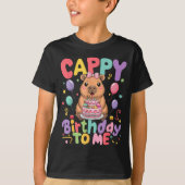 T-shirt Cappy Birthday To Me Cute Capy Capybara Birthday G (Devant)