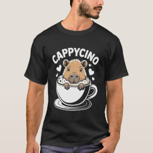 T-shirt Cappycino Capybara dans une tasse de café