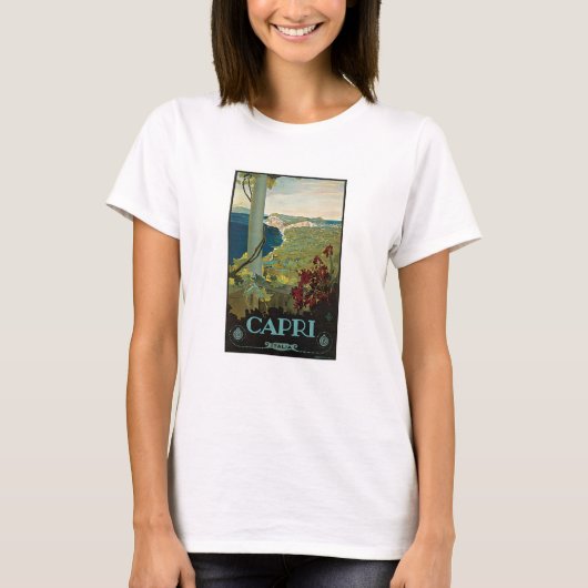T-shirt Capri Italia Vintage Italie (Devant)