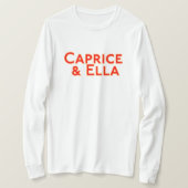 T-shirt Caprice & Ella Long Sleeve Tee (Design devant)