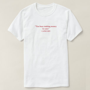 T-shirt Capricorn Décomposition Planifiée du Zodiaque Tee