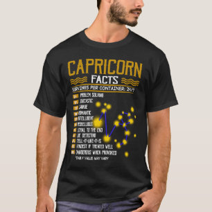 T-shirt Capricorn Faits Horoscopes Capricorne Anniversaire
