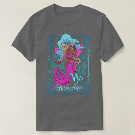 T-shirt Capricorne Anime Fées d'anniversaire Capricorne B (Design devant)