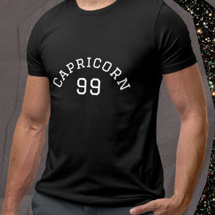 T-shirt Capricorne   Anniversaire noir